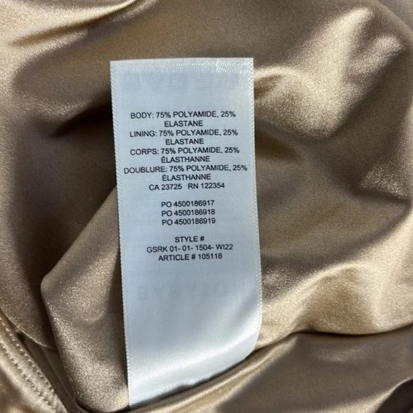 Aritzia Babaton Satinette Squareneck Longsleeve Bodysuit NEW UNWORN - Picture 3 of 5